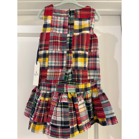 Classic Prep Girl's Cameron Plaid Drop Waist Dress, Size 2T NWT - Picture 2 of 6
